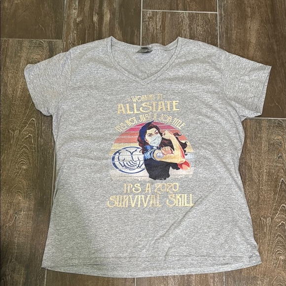 ALLSTATE Puny 2020 Graphic Art Print in Gray and Gold - Picture 2 of 5